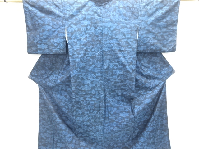 Japanese Kimono / Tsumugi Omeshi Silk